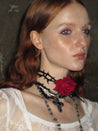 PROD 2024-2 Red / One size / In-stock Red Rose Choker