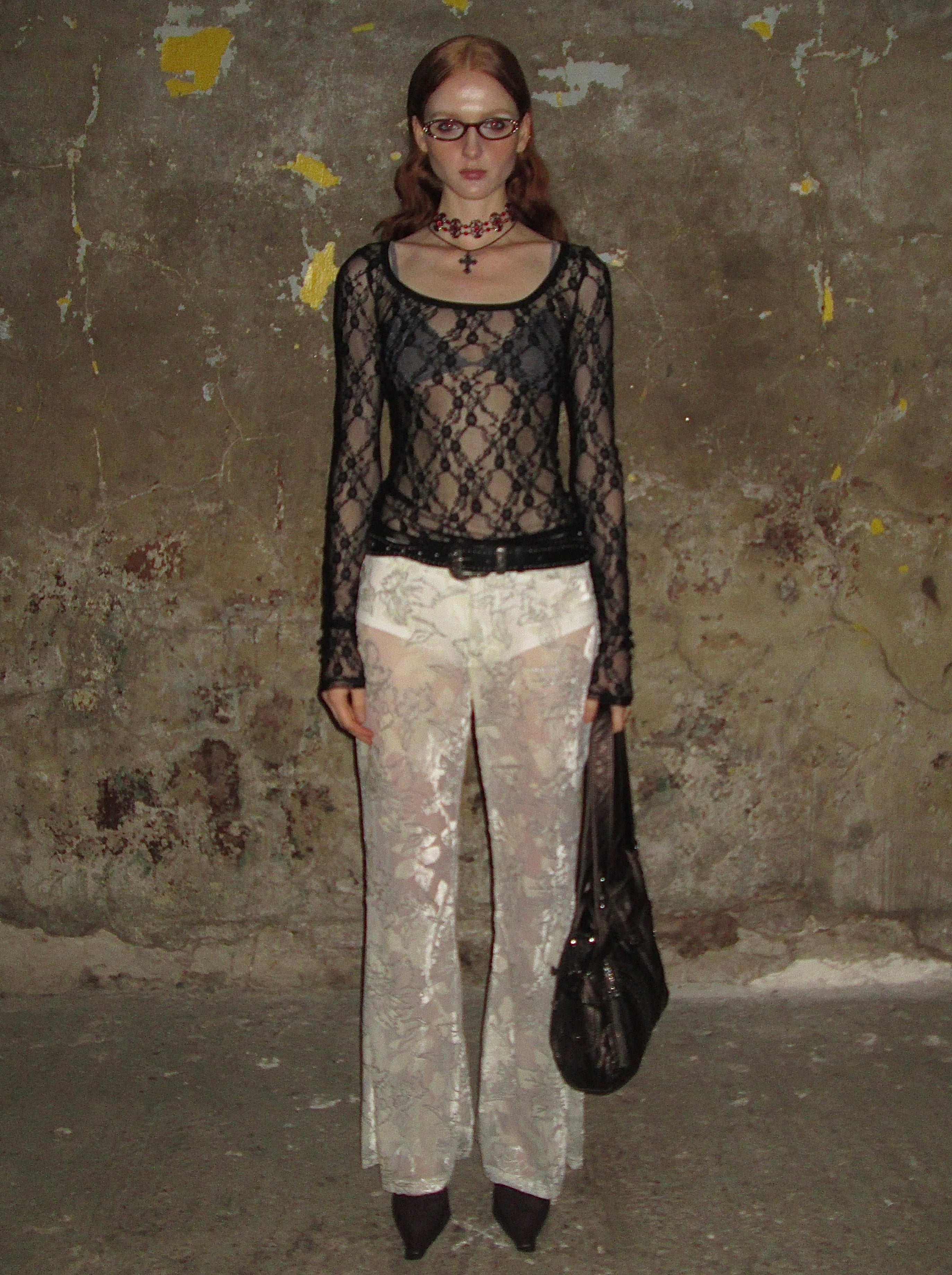Sheer Lace Long Sleeve /Black – PROD Sheer Lace Long Sleeve /Black – PROD