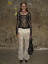 PROD 2024-2 Sheer Lace Long Sleeve /Black