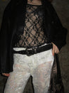 PROD 2024-2 Sheer Lace Long Sleeve /Black