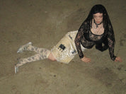 PROD 2024-2 Sheer Lace Long Sleeve /Black