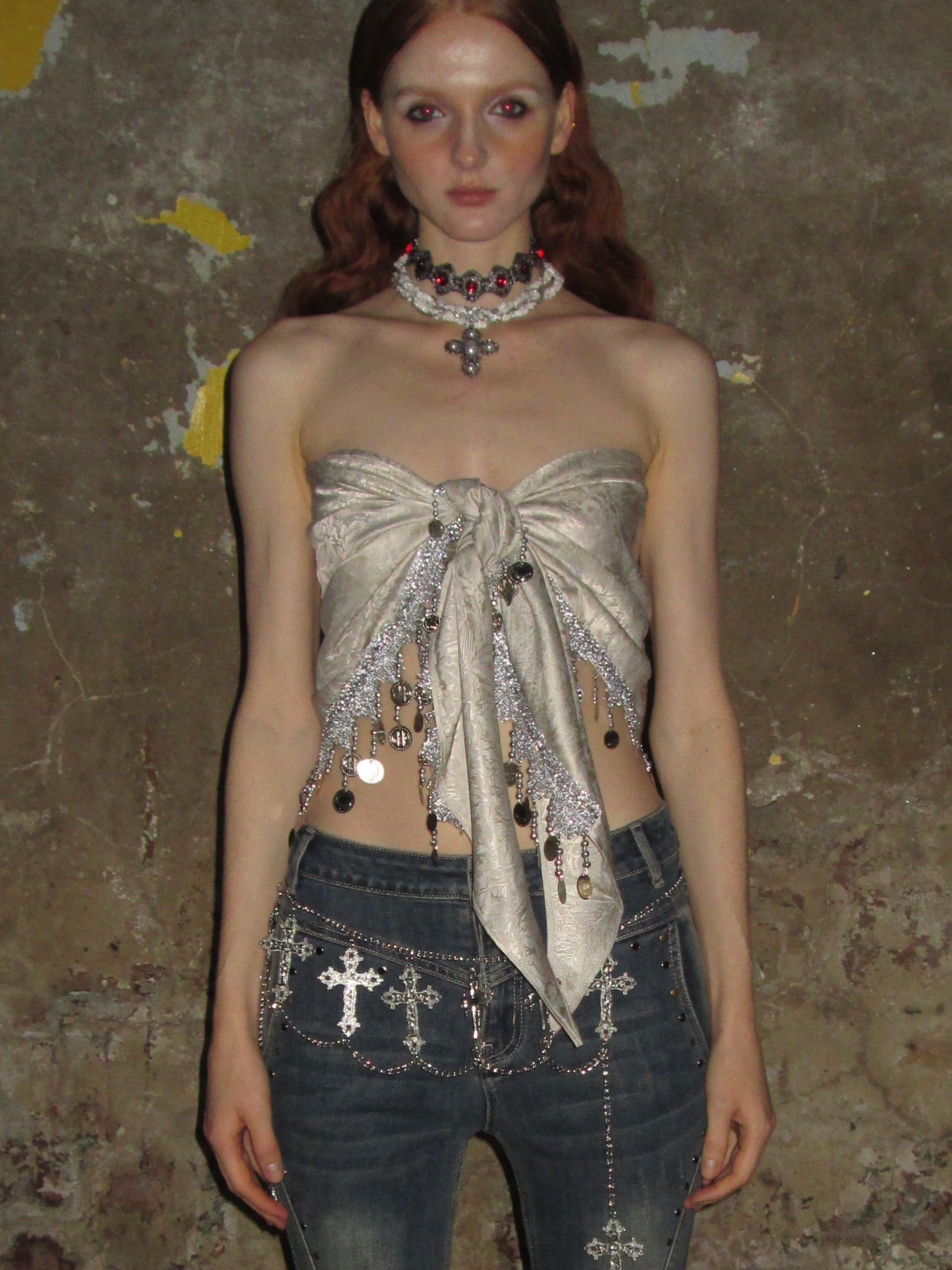  In-stock Cross Waist Chain