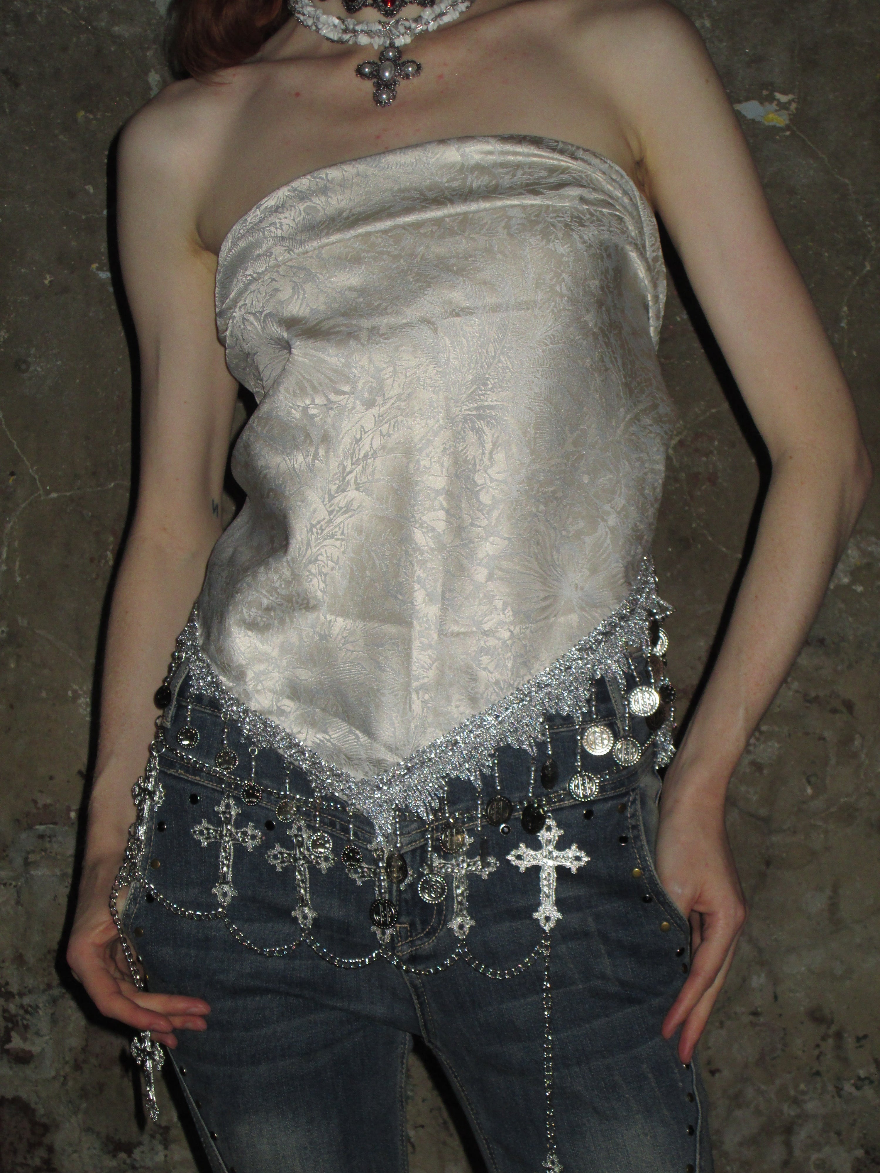 PROD 2024-2 Silver / One size / In-stock Cross Waist Chain