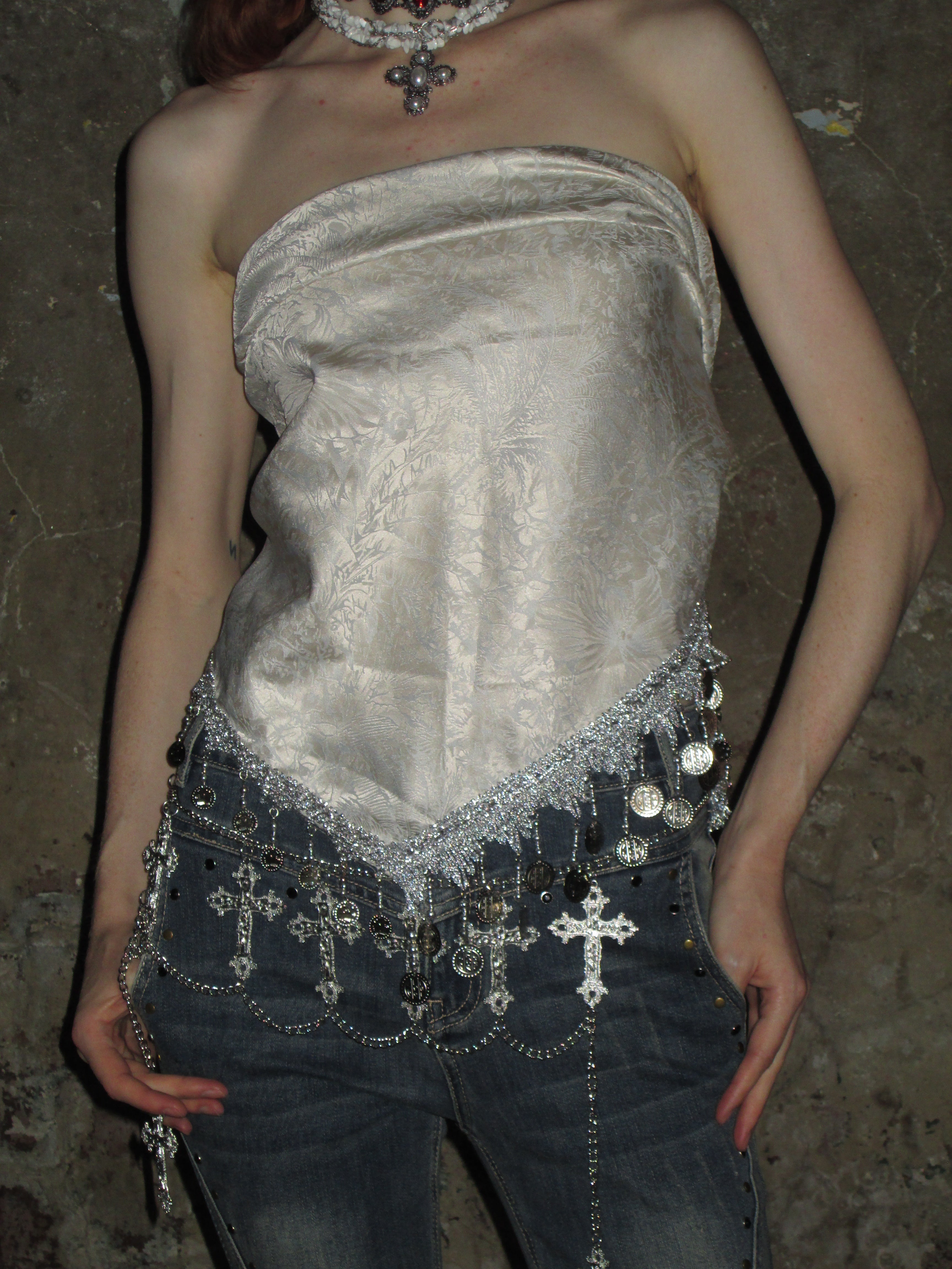  In-stock Cross Waist Chain