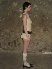 PROD 2024-2 Solid Color Asymmetric Neckline Dress/Top