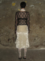 PROD 2024-2 Velvet Printed Midi Skirt