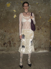 PROD 2024-2 Velvet Printed Midi Skirt