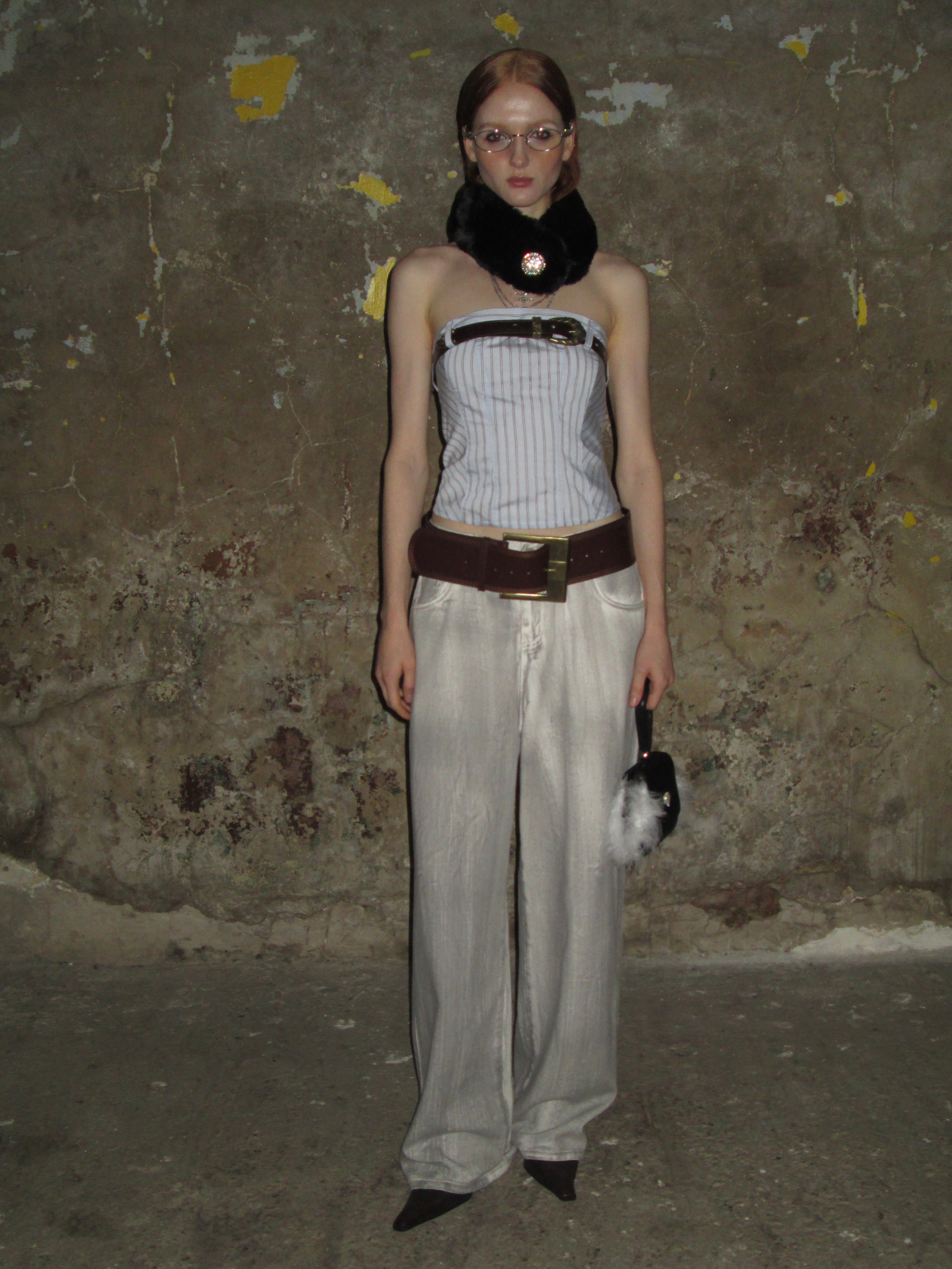 PROD 2024-2 Washed Distressed Gray-white Jeans