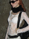 PROD 2024-2 White / XS / In-stock Sheer Lace Long Sleeve /White