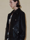 PROD 2024 Pre-spring Black Classic Faux Leather Jacket
