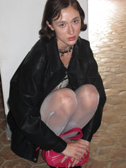 PROD 2024 Pre-spring Black Classic Faux Leather Jacket