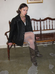 PROD 2024 Pre-spring Black Classic Faux Leather Jacket