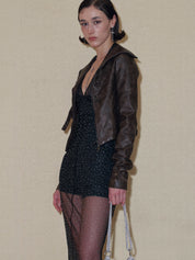 PROD 2024 Pre-spring Buckle Faux Leather Jacket