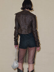 PROD 2024 Pre-spring Buckle Faux Leather Jacket