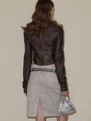 PROD 2024 Pre-spring Buckle Faux Leather Jacket