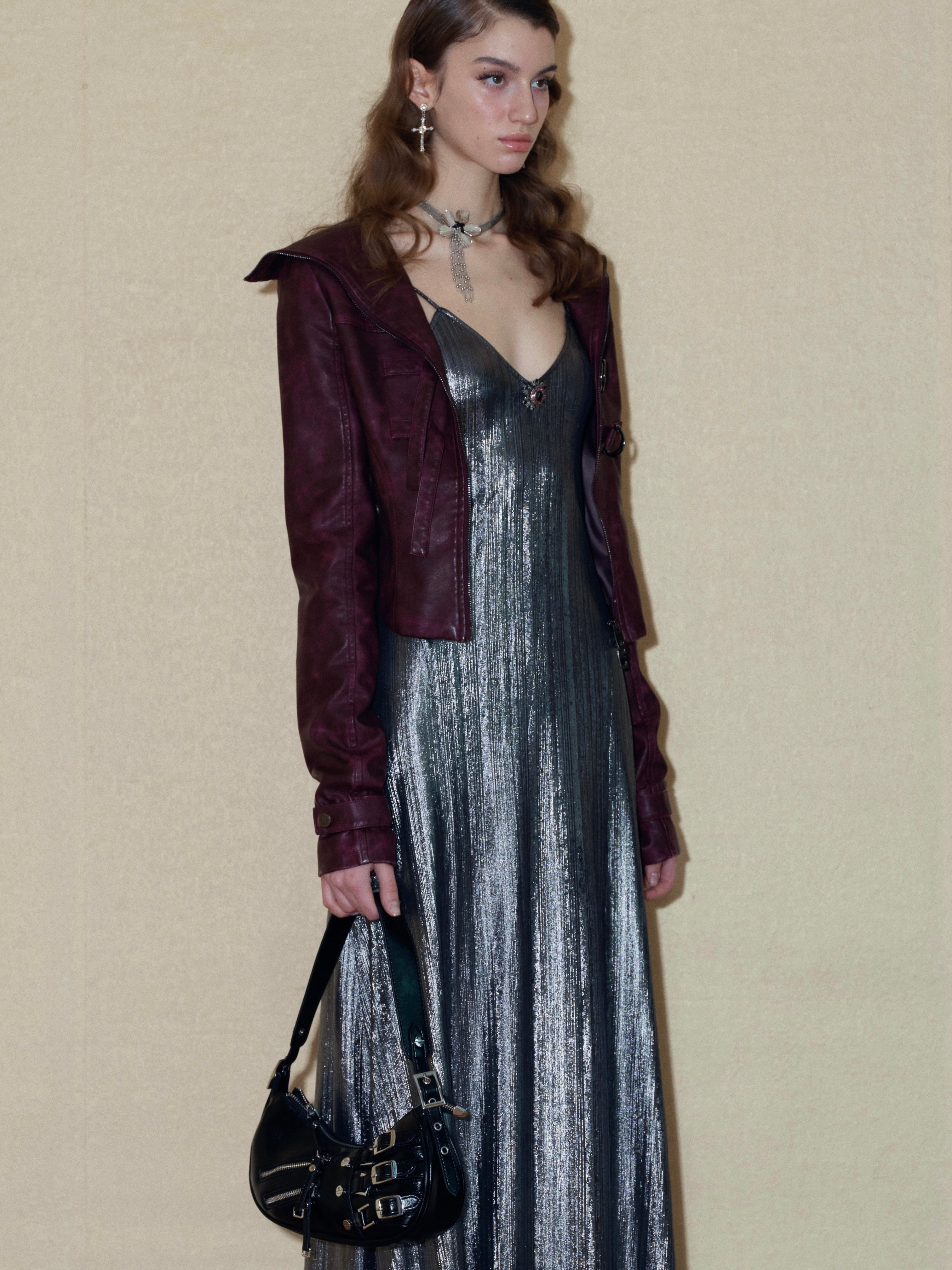 PROD 2024 Pre-spring Buckle Faux Leather Jacket