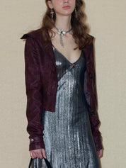 PROD 2024 Pre-spring Buckle Faux Leather Jacket