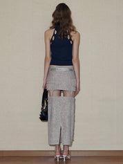 PROD 2024 Pre-spring Hollow Out Shoulder-Baring Tank Top