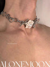PROD 2024 Pre-spring Necklace/Bracelet / Silver / In-stock Pearl Flower Necklace/Bracelet