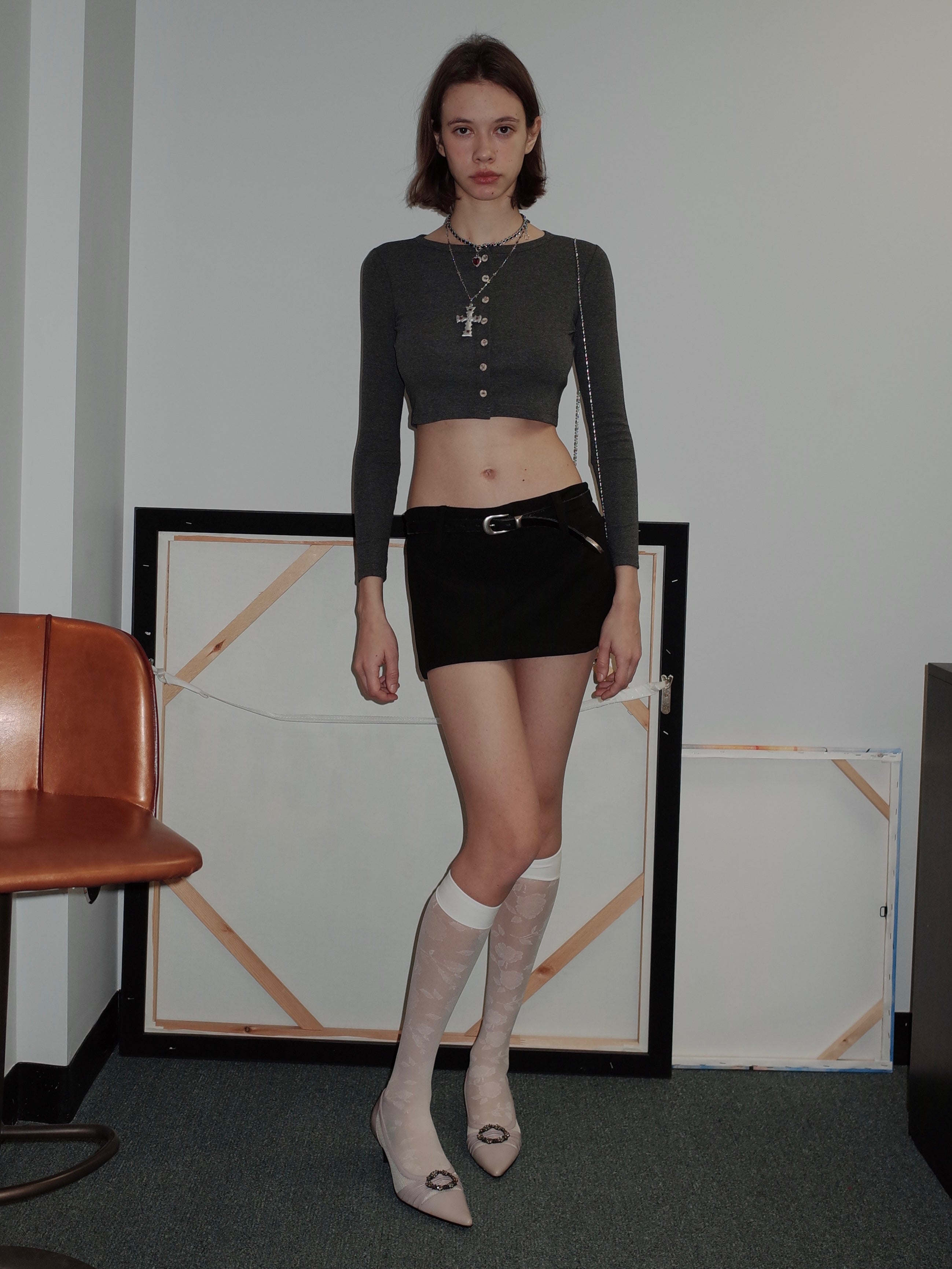  In-stock Floral Over-the-knee Silk Stockings