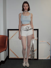 PROD 2024 Pre-spring One Size / Beige / In-stock Lace Flower Silk Stockings