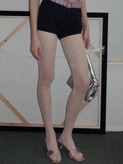 PROD 2024 Pre-spring One Size / Beige / In-stock Lace Flower Silk Stockings