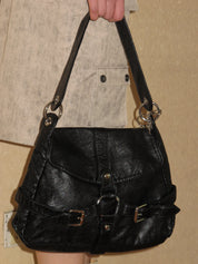 PROD 2024 Pre-spring One Size / Black / In-stock Black Crossbody Satchel Shoulder Handbag