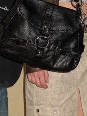 PROD 2024 Pre-spring One Size / Black / In-stock Black Crossbody Satchel Shoulder Handbag