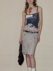 PROD 2024 Pre-spring One Size / Black / In-stock Black Gemstone Belt