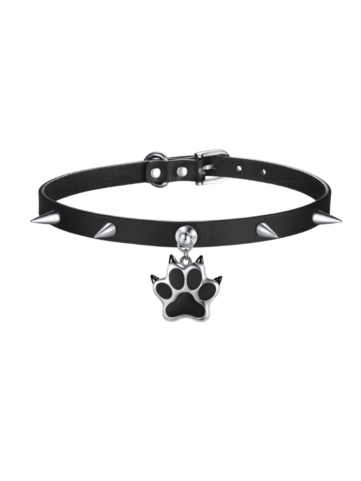  In-stock Punk Paw Faux Leather Choker