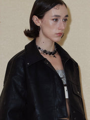 PROD 2024 Pre-spring One Size / Black / In-stock Punk Rose Necklace