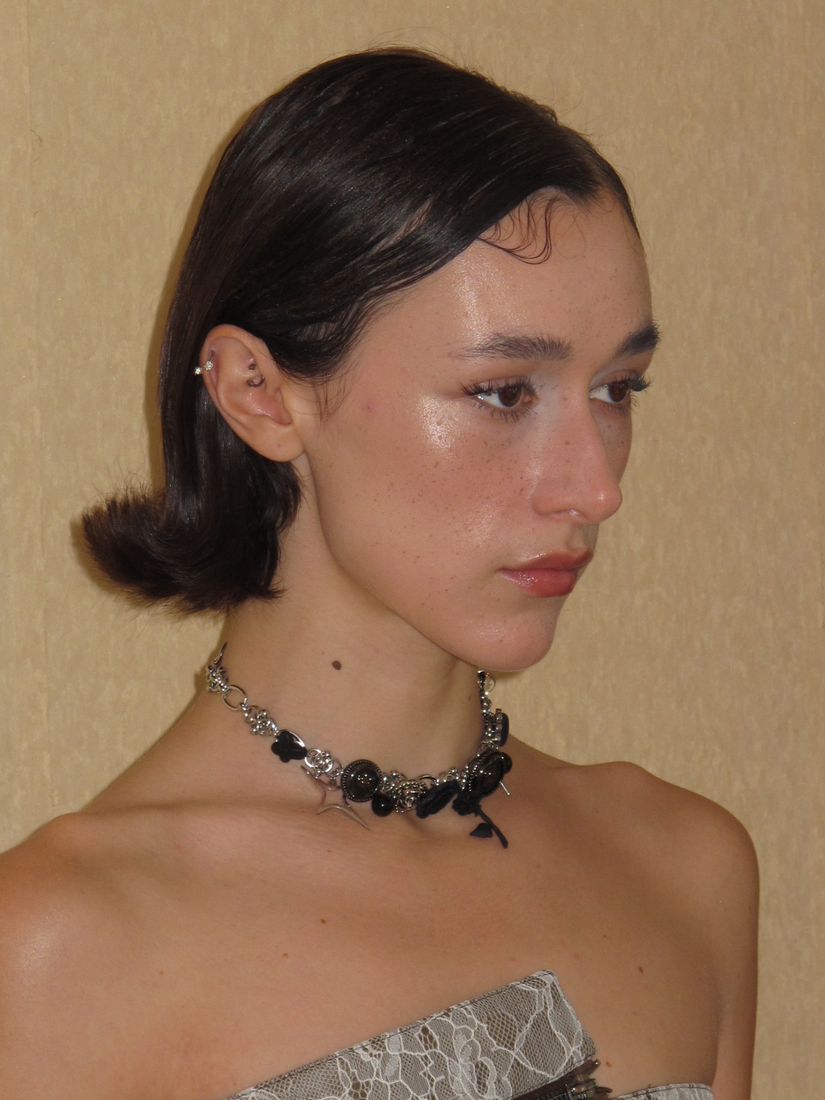 PROD 2024 Pre-spring One Size / Black / In-stock Punk Rose Necklace