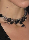 PROD 2024 Pre-spring One Size / Black / In-stock Punk Rose Necklace