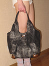 PROD 2024 Pre-spring One Size / Black / In-stock Vintage Style City Tote Bag