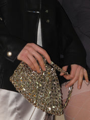 PROD 2024 Pre-spring One Size / Silver / In-stock Metal Hollow Pouch