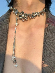 PROD 2024 Pre-spring One Size / Silver / In-stock Multilayer Metal Necklace
