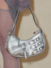 PROD 2024 Pre-spring One Size / Silver / In-stock Silver City Hobo Bag