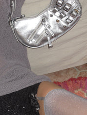 PROD 2024 Pre-spring One Size / Silver / In-stock Silver City Hobo Bag