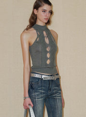 PROD 2024 Pre-spring One Size / Sliver / In-stock Silver Gemstone Belt