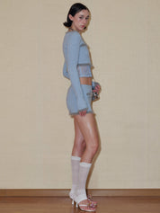 PROD 2024 Pre-spring One Size / White / In-stock Puff Mid-calf Leg Sleeves