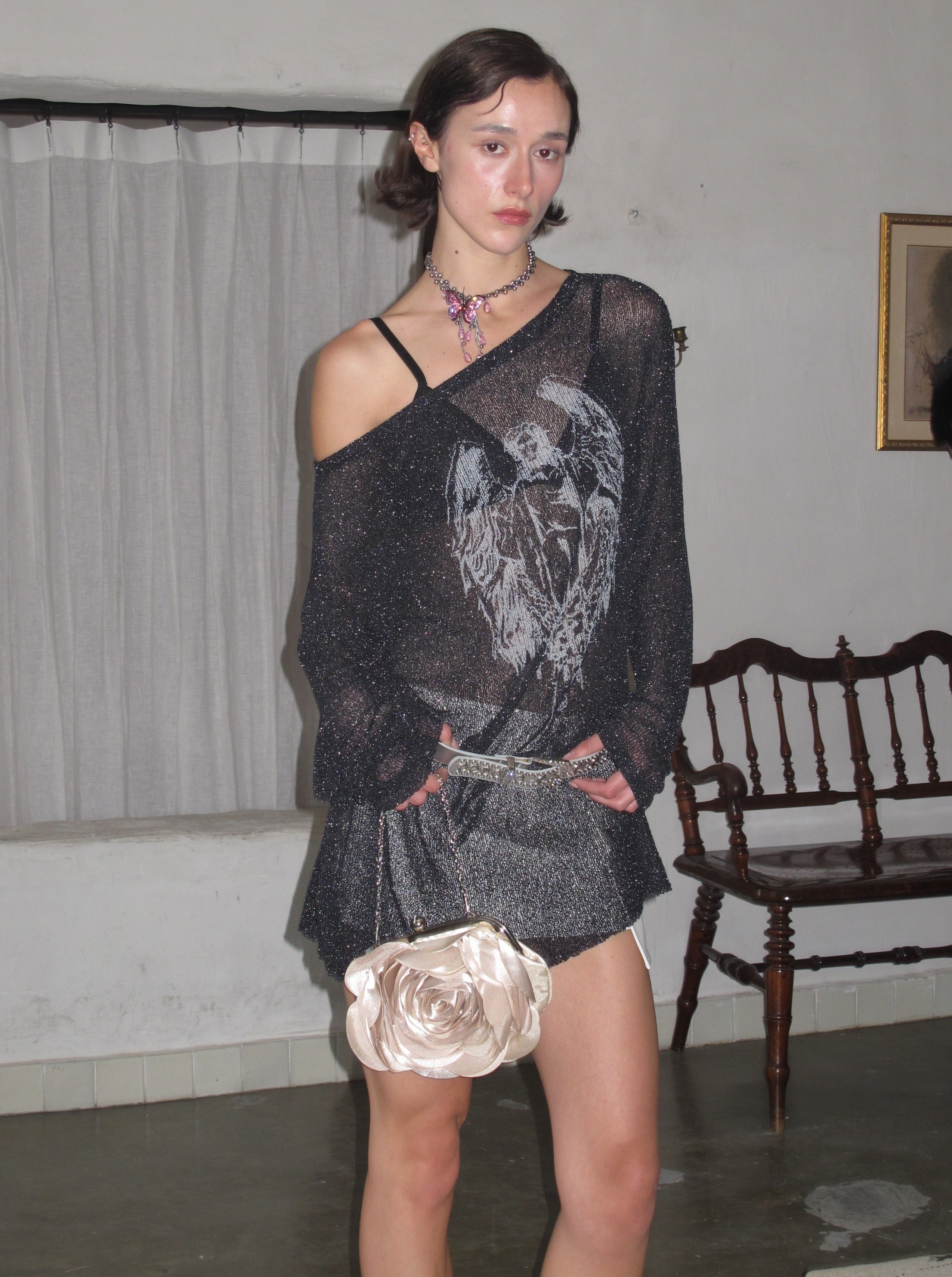  In-stock Semi-Sheer Angel Long sleeve