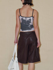 PROD 2024 Pre-spring Punk Faux Leather Shorts
