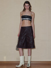 PROD 2024 Pre-spring Punk Faux Leather Shorts