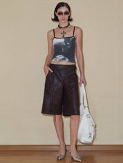 PROD 2024 Pre-spring Reversible Crowned Cat Cami Top