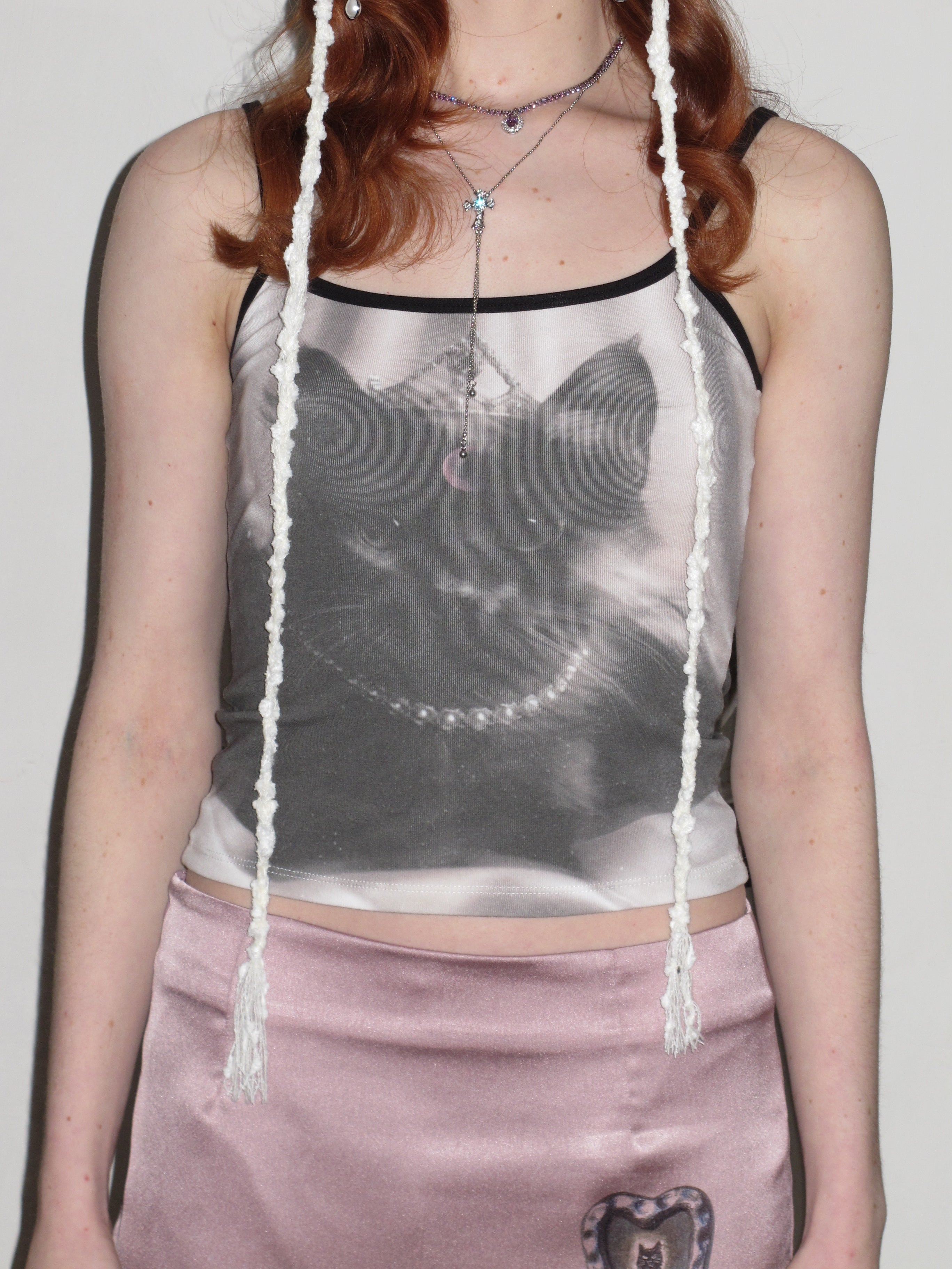PROD 2024 Pre-spring Reversible Crowned Cat Cami Top