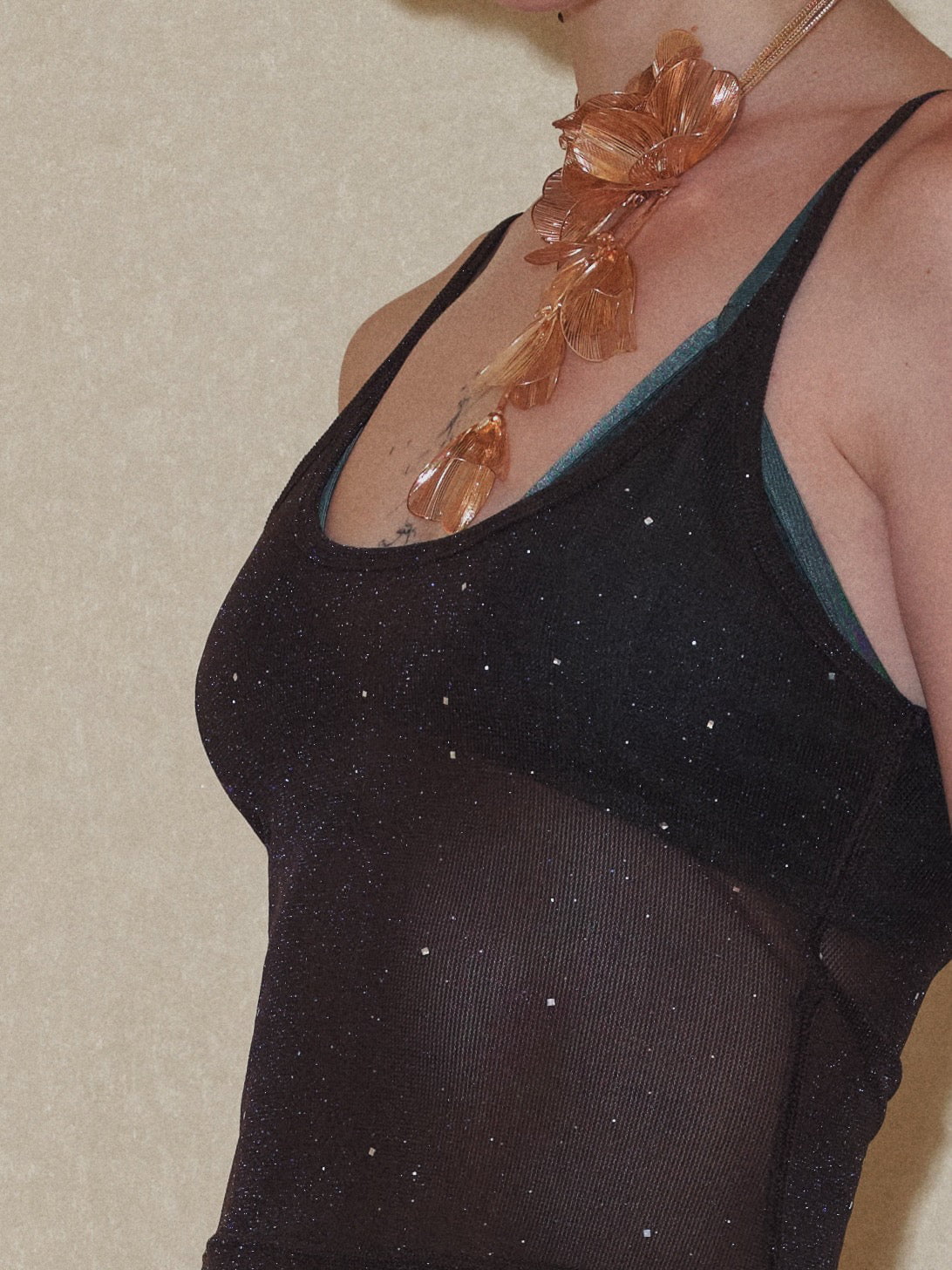 PROD 2024 Pre-spring Semi-Sheer Cami Top