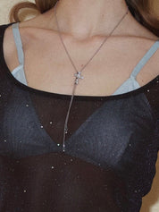 PROD 2024 Pre-spring Semi-Sheer Sequins Short-sleeved