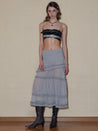 PROD 2024 Pre-spring Semi-sheer Tiered Skirt（With Lace Shorts）