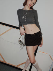 PROD 2024 Pre-spring Silver Cross Punk Necklace