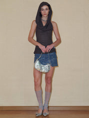 PROD 2024 Pre-spring Sleeveless Slim Fit Hoodie Crop Top